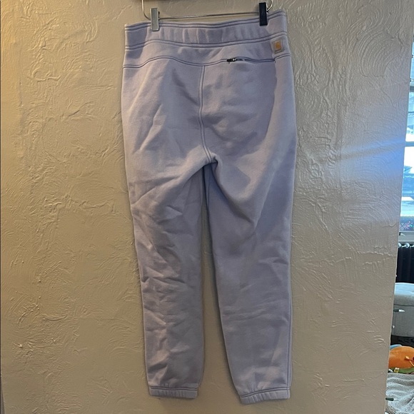 Carhartt Soft Lavender Heather Relaxed Fit Fleece Jogger Small - Picture 6 of 9